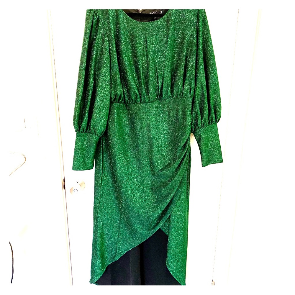 ELOQUII  Cocktail Evening Sparkle Maxi Dress